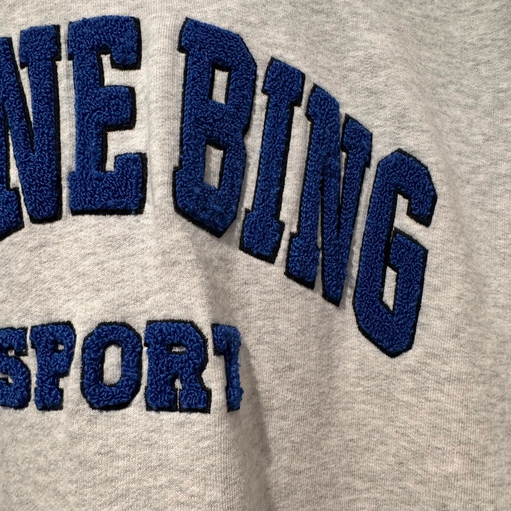 Auth.💙 ANINE Bing RARE Tyler Crewneck in “Heather Gray” Size Large 🩶💙 - Picture 6 of 14